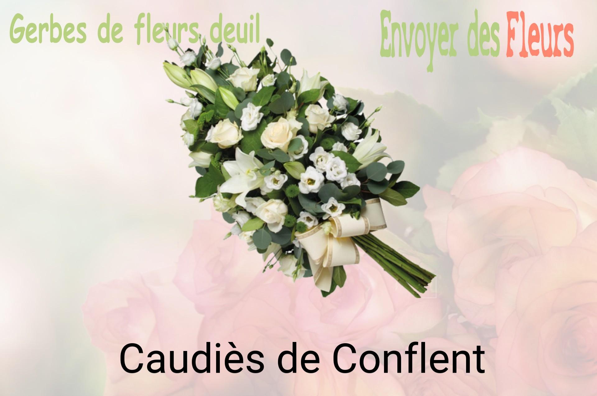 Gerbe de fleurs de deuil livrée à Caudiès-de-Conflent